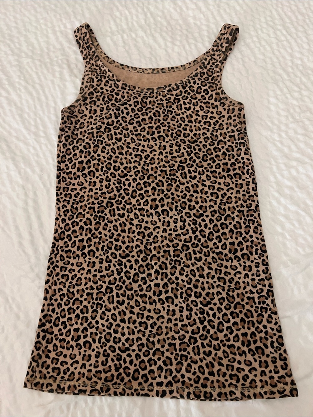 Merona Leopard Print Tank Dress in Brown and Black